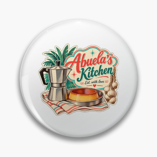 Item preview, Abuela's Kitchen Retro Cuban Coffee Flan Vintage Kitchen Sign designed and sold by yaney85.
