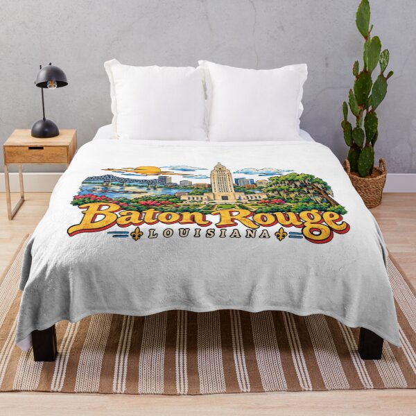 Item preview, Hand Drawn Baton Rouge Louisiana Travel Souvenir Landmark Gift designed and sold by MichaeIRellov.