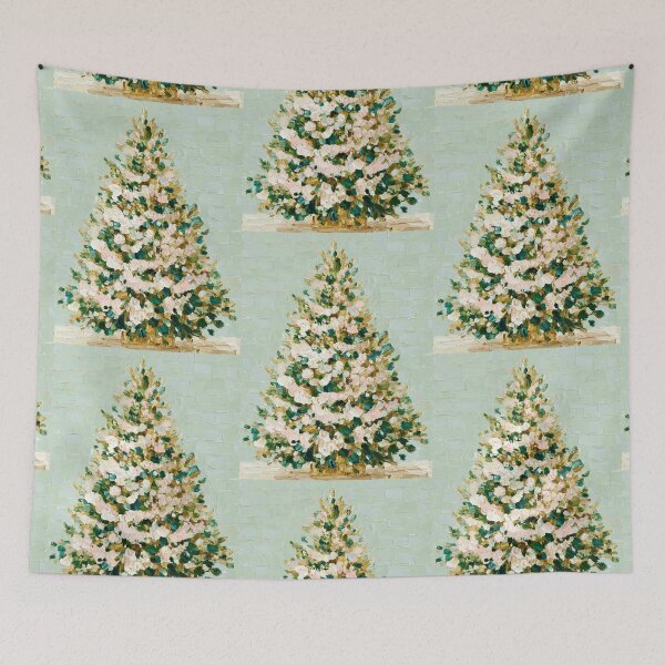 Item preview, Hand painted Christmas Tree card designed and sold by MendaciousMina.