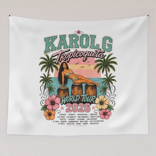 Item preview, Karol G 2026 Tour -Tropicoqueta Tropitour - Viajando Por El Mundo Essential  designed and sold by Zaflab.