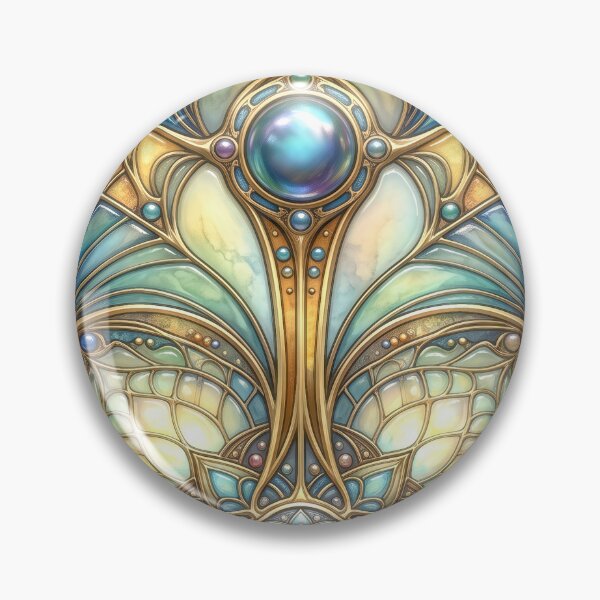 Item preview, Ornate Stained Glass Art Nouveau Pattern designed and sold by Frackxion.