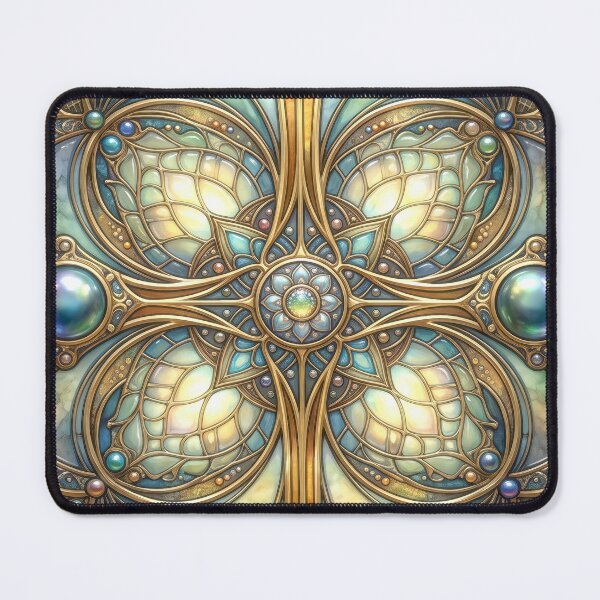 Item preview, Ornate Stained Glass Art Nouveau Pattern designed and sold by Frackxion.
