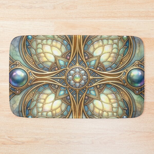 Item preview, Ornate Stained Glass Art Nouveau Pattern designed and sold by Frackxion.