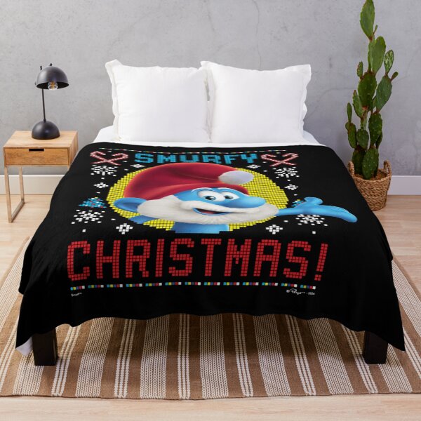 Item preview, The Smurfs Papa Smurf Smurfy Christmas Ugly Sweater Logo Essential designed and sold by circliqueart.