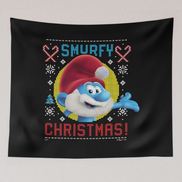 Item preview, The Smurfs Papa Smurf Smurfy Christmas Ugly Sweater Logo Essential designed and sold by circliqueart.
