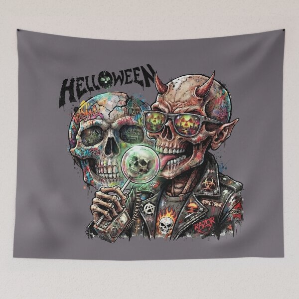Item preview, Halloween Demon Skull Radio Lollipop Glasses designed and sold by Voodoo Store Paranormal Collections.