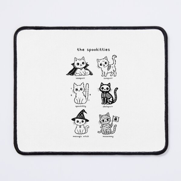 Item preview, The Spookitties Funny Halloween Cat Puns Cute Doodle Chart designed and sold by Whirx.