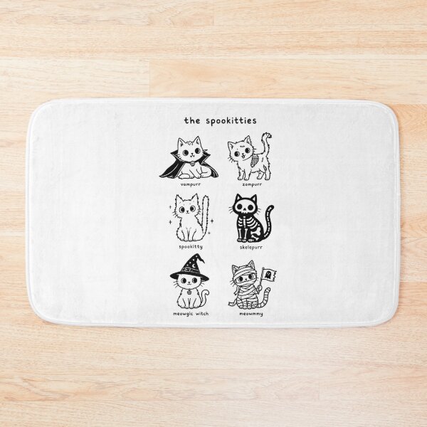 Item preview, The Spookitties Funny Halloween Cat Puns Cute Doodle Chart designed and sold by Whirx.