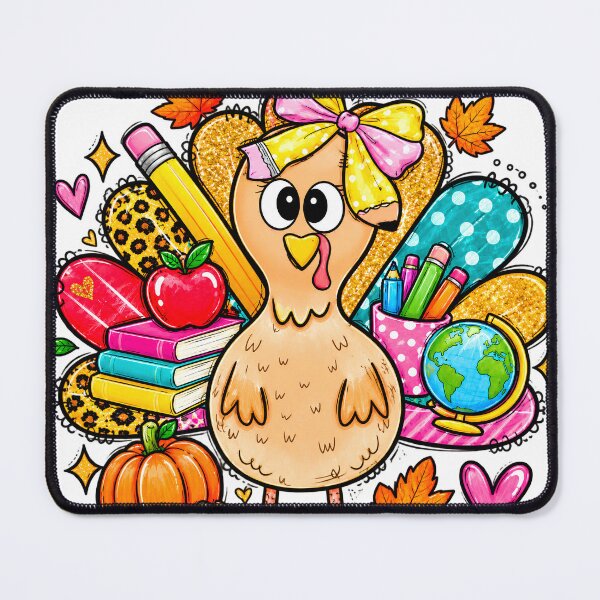 Item preview, Cute Teacher Turkey Fall School Supplies designed and sold by VGAfanatic.