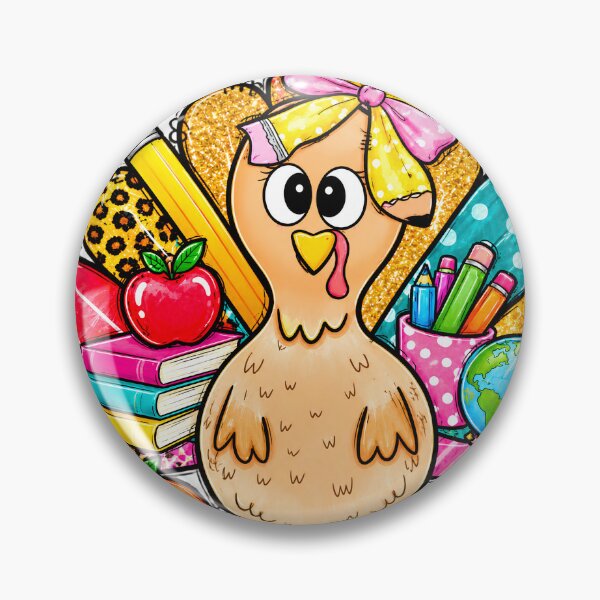 Item preview, Cute Teacher Turkey Fall School Supplies designed and sold by VGAfanatic.
