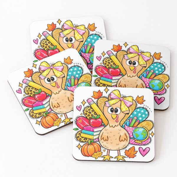 Item preview, Cute Teacher Turkey Fall School Supplies designed and sold by VGAfanatic.