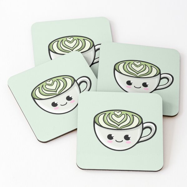 Item preview, Kawaii Matcha Latte Art  designed and sold by Super Neon Pixels .