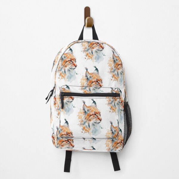Item preview, Lynx in Profile, Rust Orange and Slate Gray designed and sold by caracatita75.
