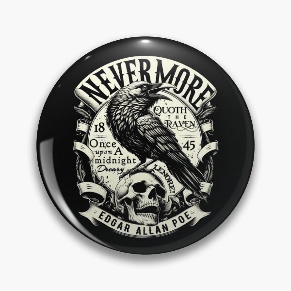 Item preview, Edgar Allan Poe Nevermore Quoth The Raven  designed and sold by a-better-tune-.