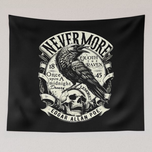 Item preview, Edgar Allan Poe Nevermore Quoth The Raven  designed and sold by a-better-tune-.