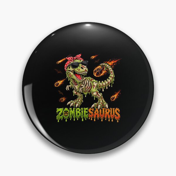 Item preview, Zombie Saurus T Rex Skeleton Halloween Girl Dinosaur designed and sold by OddPopARt.