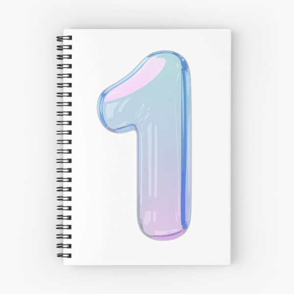 Item preview, Colorful gradient balloon shaped like the number one  designed and sold by MiraCleAI.