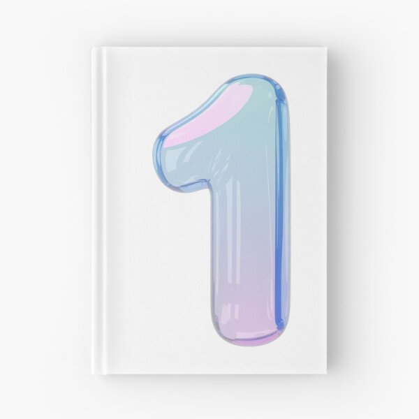 Item preview, Colorful gradient balloon shaped like the number one  designed and sold by MiraCleAI.