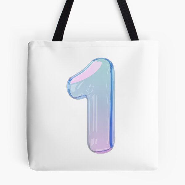 Item preview, Colorful gradient balloon shaped like the number one  designed and sold by MiraCleAI.