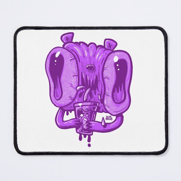 Item preview, Purple Monster Drinking Soda Halftone Cartoon designed and sold by Nate Bear.
