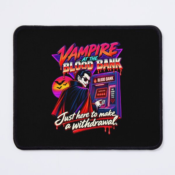 Item preview, Vampire at the Blood Bank Retro Horror Halloween designed and sold by ViniBall.