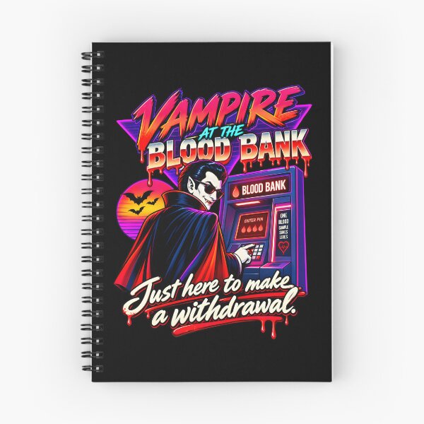 Item preview, Vampire at the Blood Bank Retro Horror Halloween designed and sold by ViniBall.