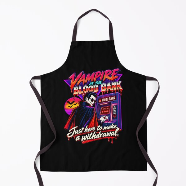 Item preview, Vampire at the Blood Bank Retro Horror Halloween designed and sold by ViniBall.