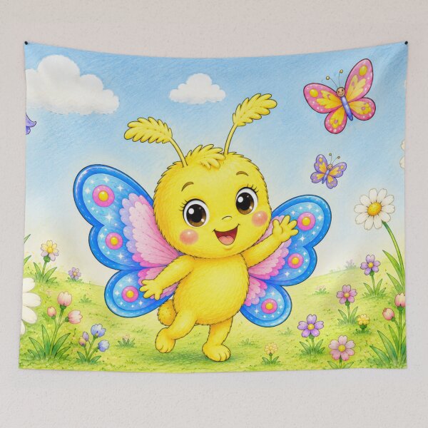 Item preview, Pöttöm in the Flower Meadow – Cute Spring Story Scene designed and sold by Little Joys Art.
