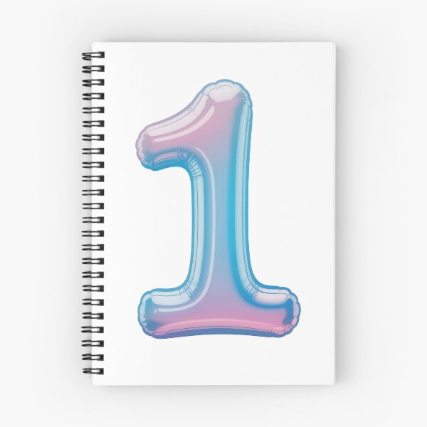 Item preview, Colorful gradient balloon shaped like the number one  designed and sold by MiraCleAI.