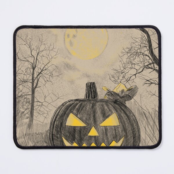 Item preview, Halloween Pumpkin Under Full Moon designed and sold by kolonjArt.