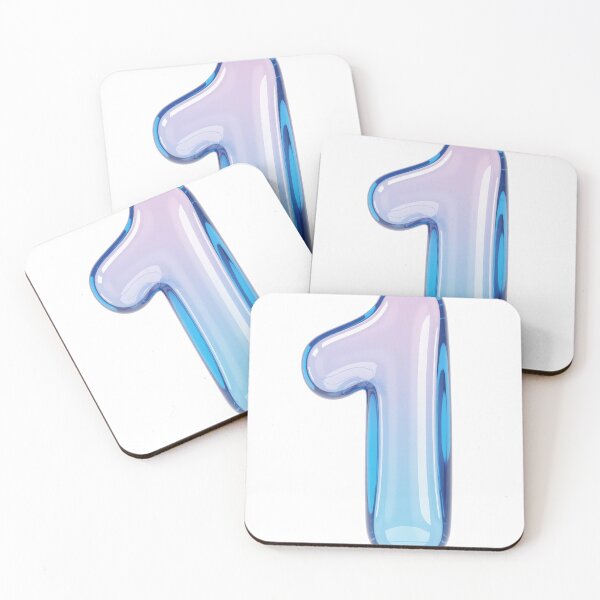 Item preview, Colorful gradient balloon shaped like the number one  designed and sold by MiraCleAI.