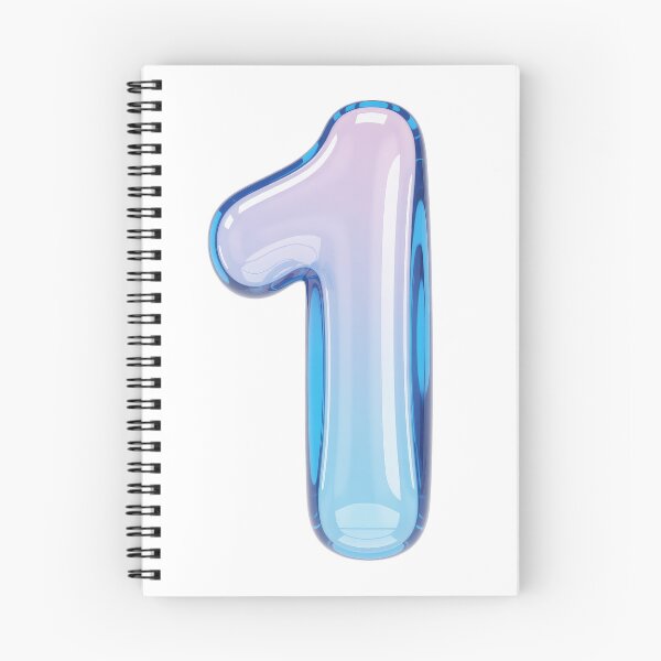 Item preview, Colorful gradient balloon shaped like the number one  designed and sold by MiraCleAI.