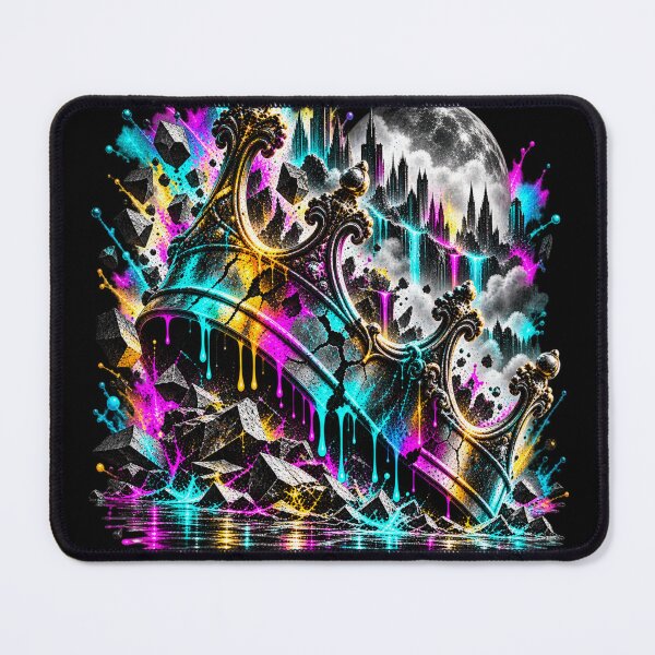 Item preview, Broken Crown - Neon Ruins designed and sold by Personiq Kaleido.