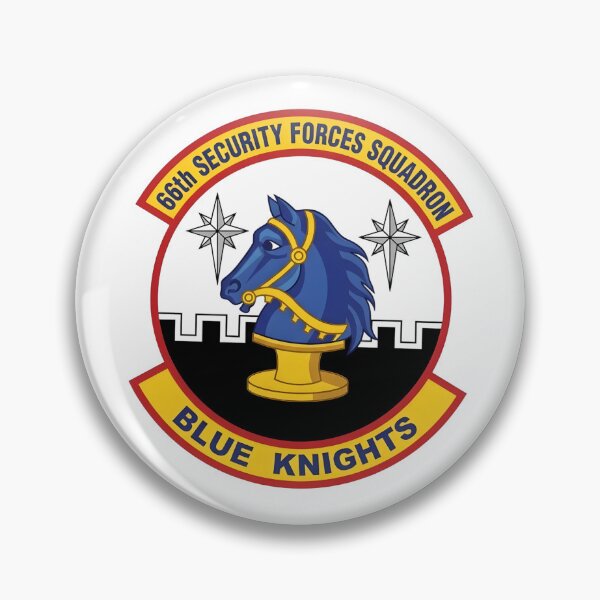 Item preview, USAF 66th Security Forces Squadron Blue Knights Patch    designed and sold by CharlieDesings.