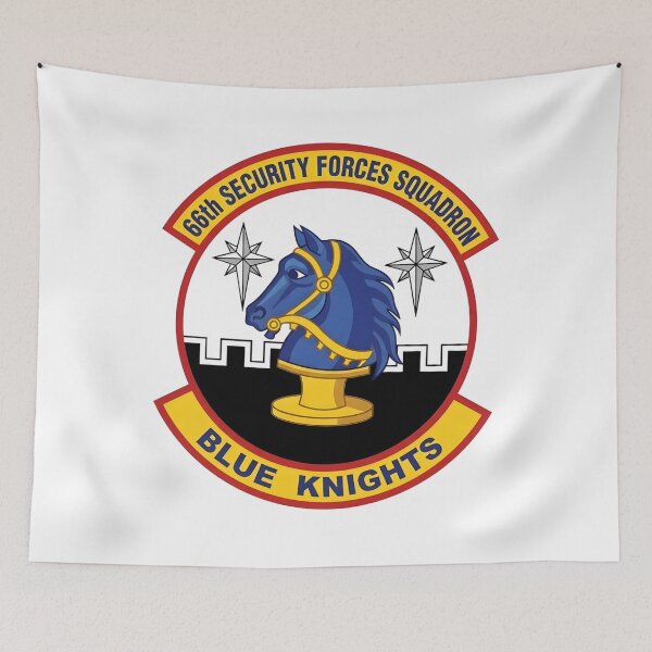 Item preview, USAF 66th Security Forces Squadron Blue Knights Patch    designed and sold by CharlieDesings.
