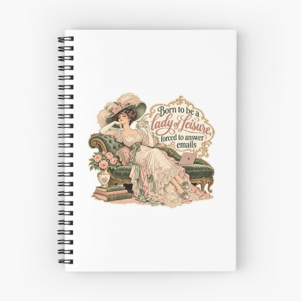 Item preview, Born To Be A Lady Of Leisure Forced To Answer Emails Vintage designed and sold by yaney85.