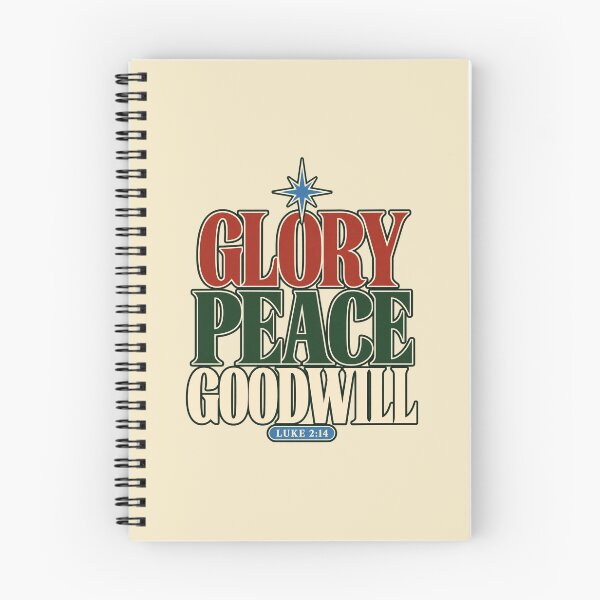 Item preview, Glory Peace Goodwill – Luke 2:14 Christian Christmas Sweatshirt designed and sold by astersgraphics.