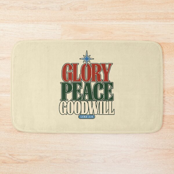 Item preview, Glory Peace Goodwill – Luke 2:14 Christian Christmas Sweatshirt designed and sold by astersgraphics.