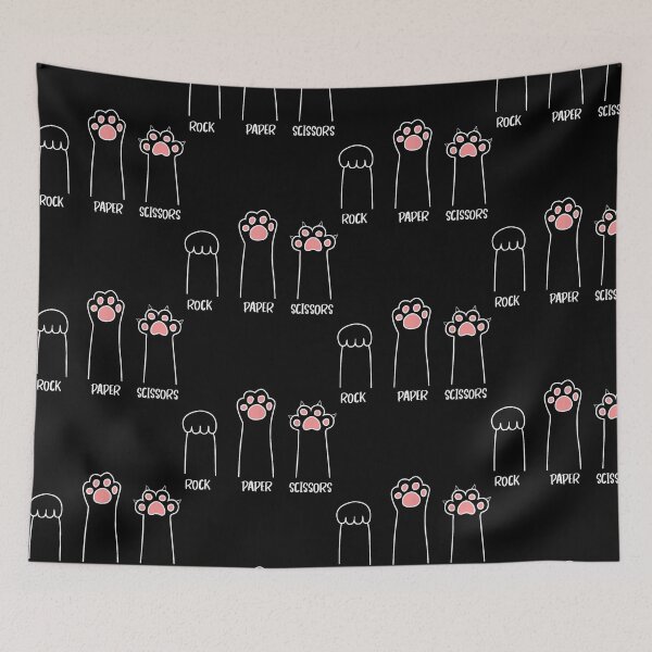 Item preview, Rock Paper Scissors Cat Paws Hand Game designed and sold by OddPopARt.