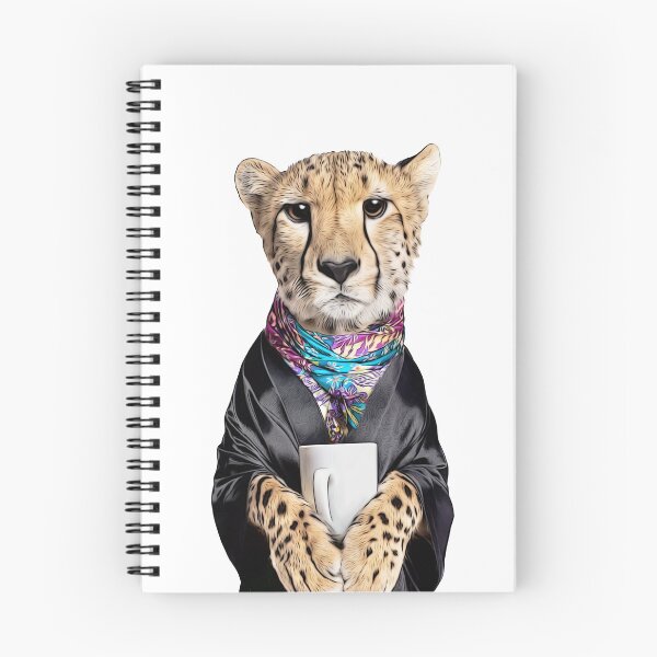 Item preview, Cozy Cheetah with Morning Coffee designed and sold by PLisasPets.