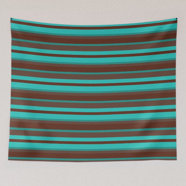 Item preview, brown & turq pattern designed and sold by boosterdoodle.