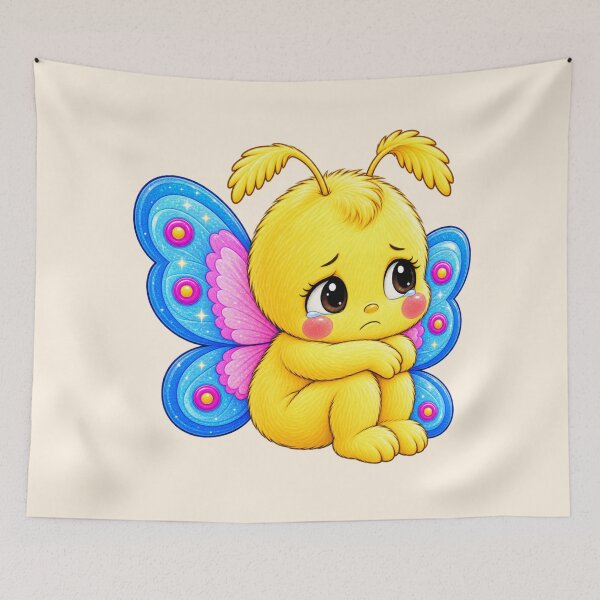 Item preview, Sad Pöttöm the Little Firefly – Cute Emotional Story Character designed and sold by Little Joys Art.