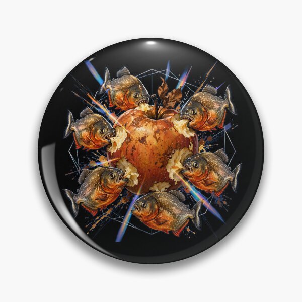 Item preview, Funny Piranhas Eating a Rotten Apple designed and sold by m-y-A-I-A-R-T-.