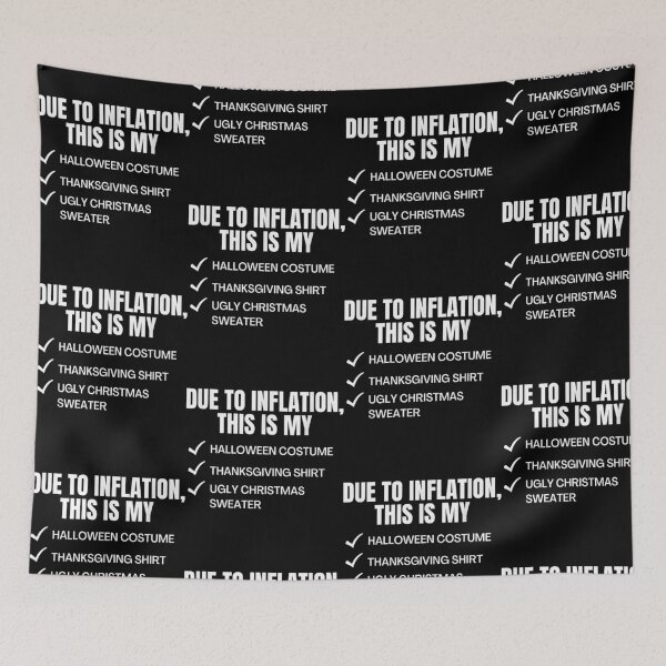 Item preview, Due to Inflation Holiday Humor Checklist designed and sold by ostenlee.