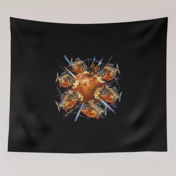 Item preview, Funny Piranhas Eating a Rotten Apple designed and sold by m-y-A-I-A-R-T-.