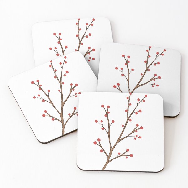 Item preview, Winterberry Branch Red Berries Winter Botanicals designed and sold by sdcreations210.