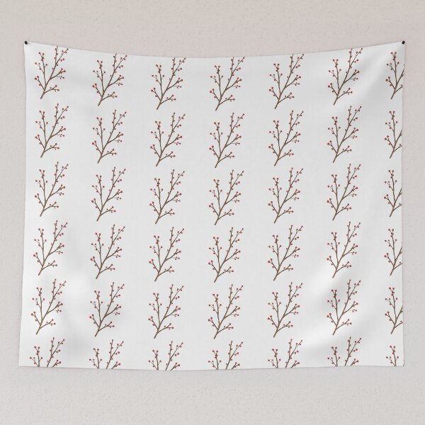 Item preview, Winterberry Branch Red Berries Winter Botanicals designed and sold by sdcreations210.