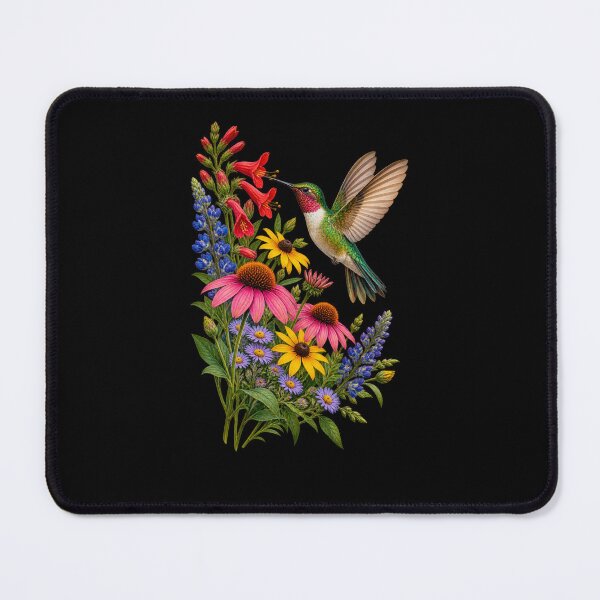 Item preview, Hummingbird and Wildflowers designed and sold by RockitBaby.