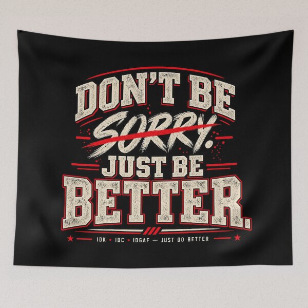 Item preview, Don't Be Sorry – Just Be Better designed and sold by chamlogic.