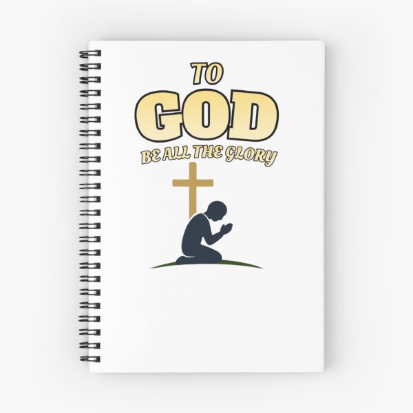 Item preview, To God Be All The Glory | Christian Praying Silhouette Cross Design designed and sold by PoppaBear71.